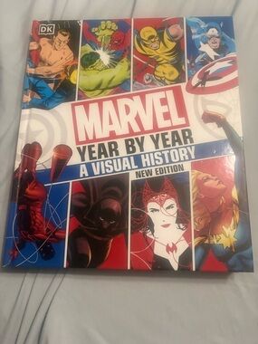 Marvel Year By Year: A Visual History - White/Red Cover Coffee Table Book